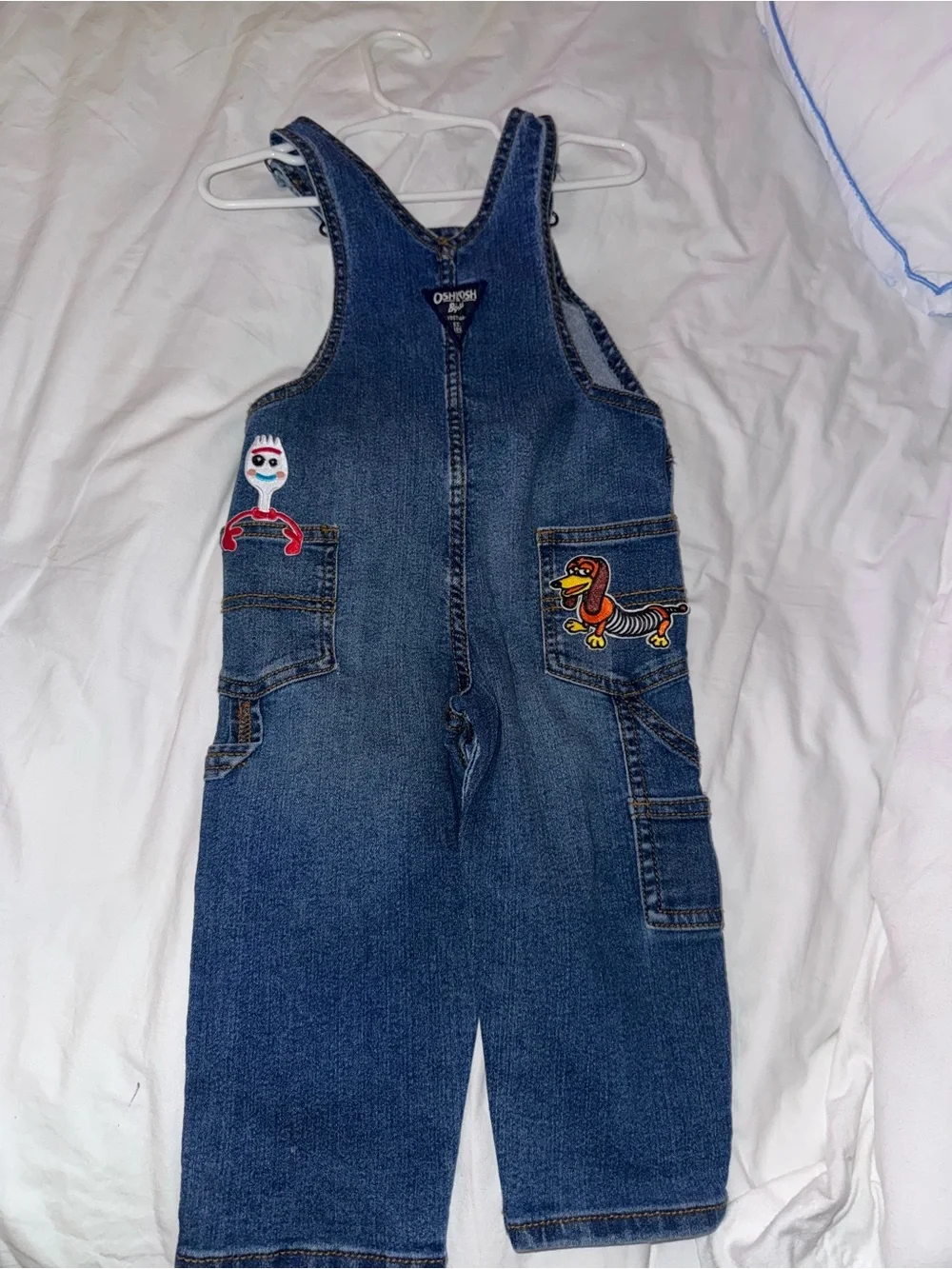 Oshkosh Kids Overalls with Toy Story Character Patches
